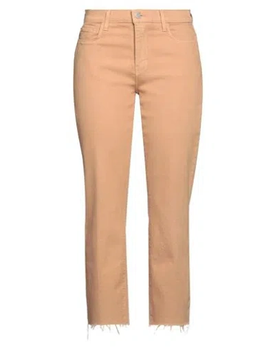 L Agence L'agence Woman Pants Camel Size 27 Cotton, Polyester, Elastane In Beige