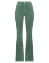 L Agence L'agence Woman Pants Green Size 30 Cotton, Rayon, Elastane