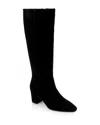 L Agence L'agence Eugenie Knee High Boot In Black Suede