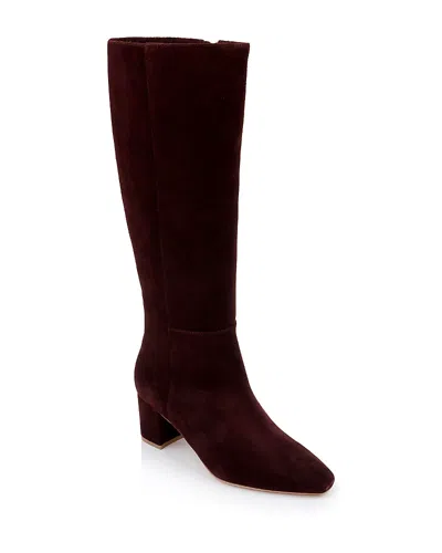 L Agence L'agence Eugenie Knee High Boot In Chocolate Suede