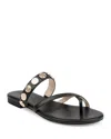 L Agence L'agence Women's Hanna Embellished Sandals In Black Leather