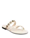 L Agence Hanna Sandals Ecru In Ecru