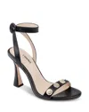 L Agence Harriett Heels Black In Black Leather