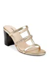 L Agence L'agence Women's Heromin Sandals In Gold Multi