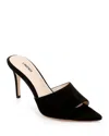 L Agence Lolita Mule In Black Suede