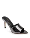 L Agence L'agence Women's Lolita Vii Pointed High Heel Sandals In Gun Metal Leather