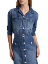 L'agence Women's Mack Oversized Denim Jacket In Brentwood