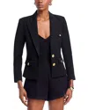 L Agence Wylla Structured Single-breasted Blazer In Black