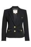 L'agence Wylla Structured Single-breasted Blazer In Black