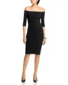 L'agence Zolita Off-the-shoulder Dress In Black