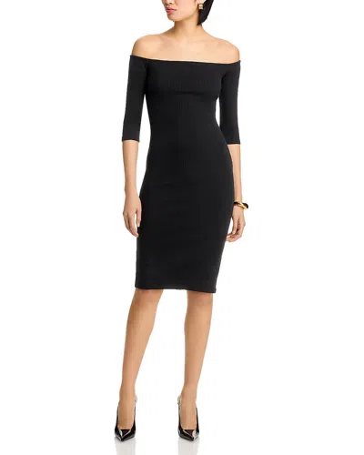 L'AGENCE L'AGENCE ZOLITA OFF-THE-SHOULDER DRESS