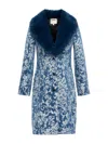 L Agence Laney Jacquard Coat In Black