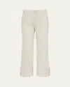 L Agence Leighton Ultra-high Rise Cuffed Stovepipe Jeans