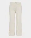 L Agence Leighton Ultra-high Rise Cuffed Stovepipe Jeans