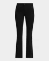 L Agence Clara Low-rise Bootcut Jeans In Black