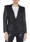 L Agence Leonora Sequin Knit Blazer In Multi