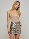 L Agence Leroy Sequin Mini Skirt