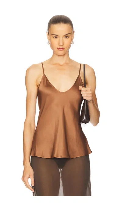 L Agence Lexi Camisole In Brown
