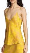 L Agence Lexi Camisole In Lemon In Gray