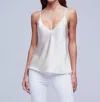 L Agence Lexi Silk Camisole In White