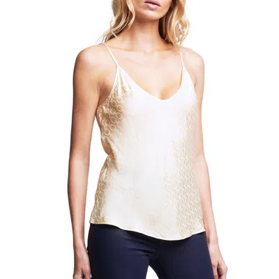L Agence Lexi Silk Camisole In Pearl