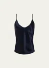 L Agence Lexi Silk Camisole In Midnight