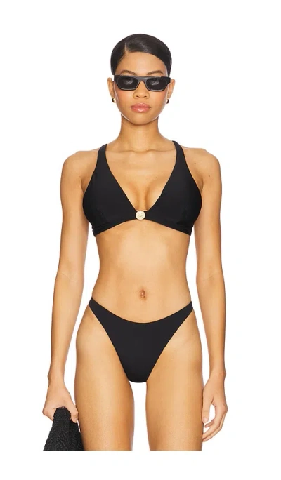 L Agence Lexie Bikini Top In Black