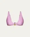 L Agence Lexie Bikini Top In Light Violet