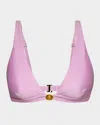 L Agence Lexie Bikini Top In Light Violet