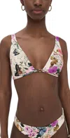 L AGENCE LEXIE BUTTERFLY OTS BRA TOP IVORY