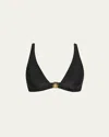L Agence L'agence Lexie Solids Bikini Top In Black