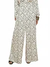 L Agence Lillian Polka-dot Wide-leg Pants In Neutral