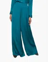 L Agence Lillian Wide Leg Pants In Ocean Teal In Multi