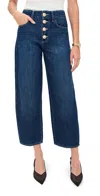 L'agence Liora Wide Leg Jeans Rampart In Blue