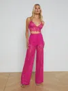 L Agence Livvy Lace Trouser In Light Ruby