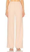 L Agence Livvy Straight-leg Trouser In 沙色
