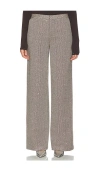 L Agence Livvy Straight Leg Trouser In Olive