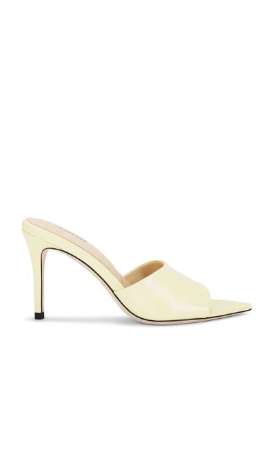 L Agence Lolita Vii Sandal In Yellow Patent