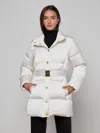 L'agence Loretta Cinched Puffer In White