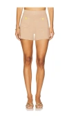 L'agence Lottie Knit Short In Neutral