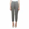 L Agence Ludivine Stripe Crop Trousers In Gray In Gray