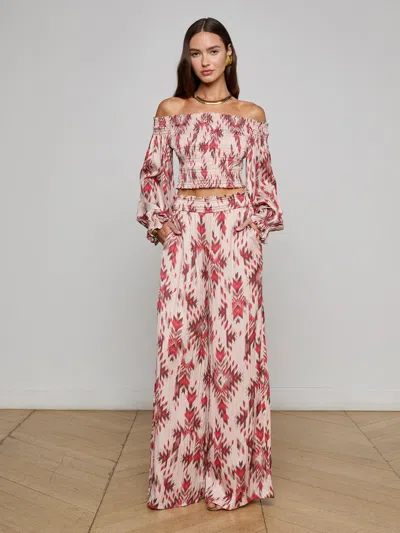 L'agence Lyra Satin Wide-leg Pant