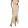 L'agence Maceline Pinstriped Maxi Skirt In Neutral