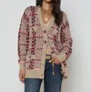 L Agence Macie Cardigan In Multi