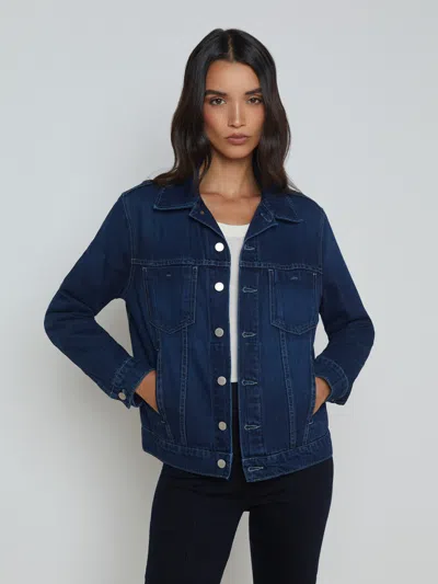 L'agence Mack Oversized Denim Jacket In Harlan