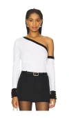 L'agence Maeva Asymmetric Sweater In White