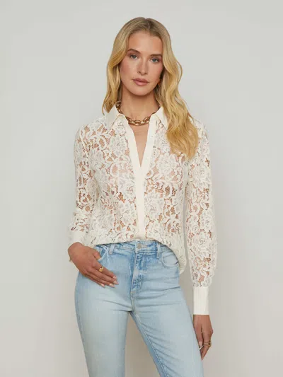 L Agence Maia Lace Blouse