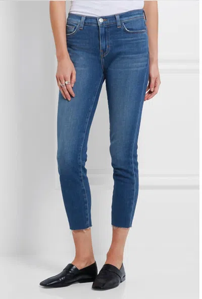 L Agence Marcelle French Slim Fit Jeans In Authentique In Blue