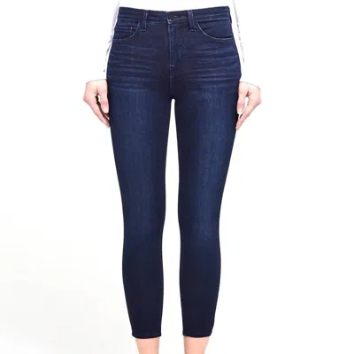 L Agence Margot High Rise Skinny Crop In Blue