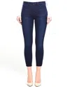 L Agence Margot High Rise Skinny Crop In Blue